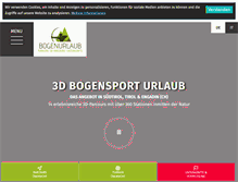 Tablet Screenshot of bogenurlaub.com